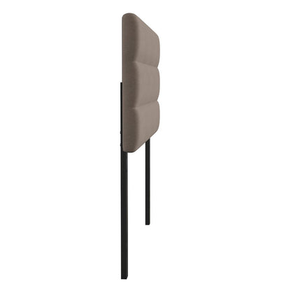 Full Channel Stitched Fabric Upholstered Headboard, from 44.5" to 57.25" - Taupe