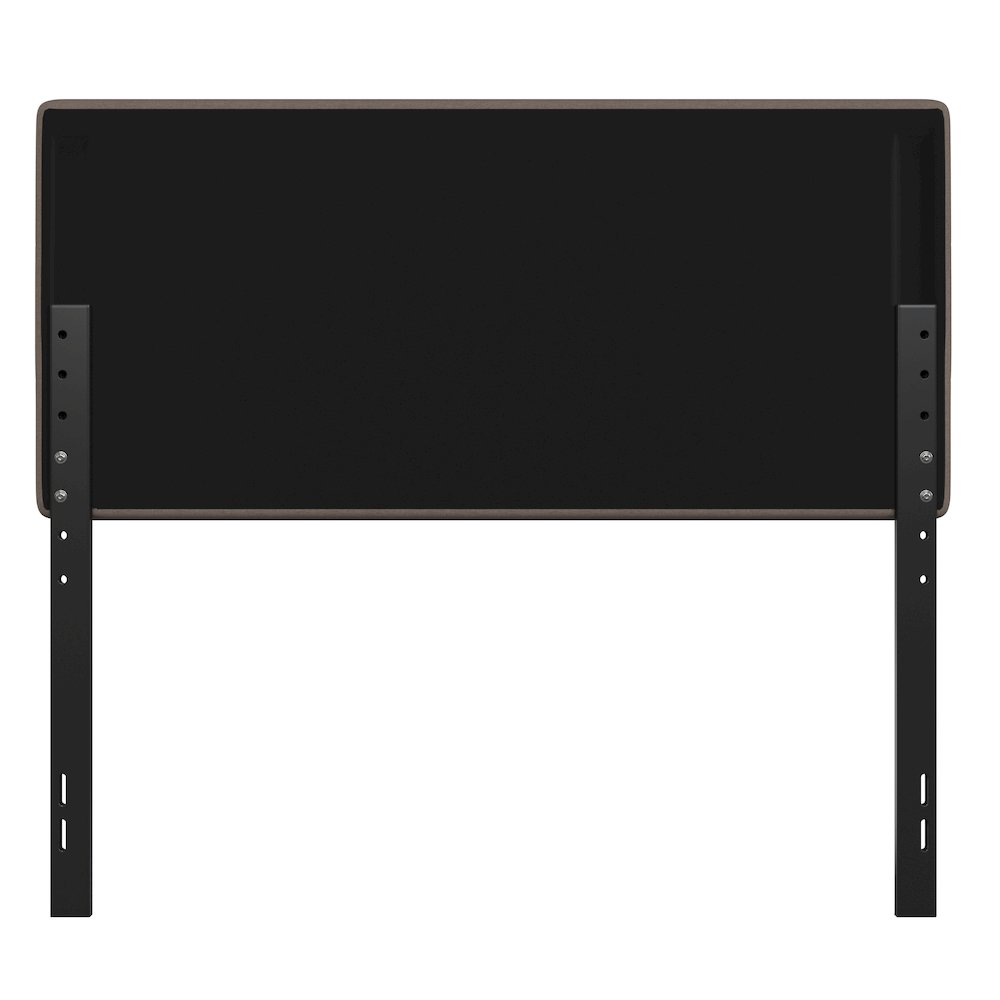 Full Channel Stitched Fabric Upholstered Headboard, from 44.5" to 57.25" - Taupe