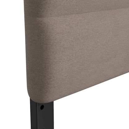 Full Channel Stitched Fabric Upholstered Headboard, from 44.5" to 57.25" - Taupe