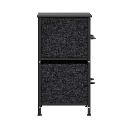 5 Drawer Dresser Storage Organizer, Black Drawers/Black Frame