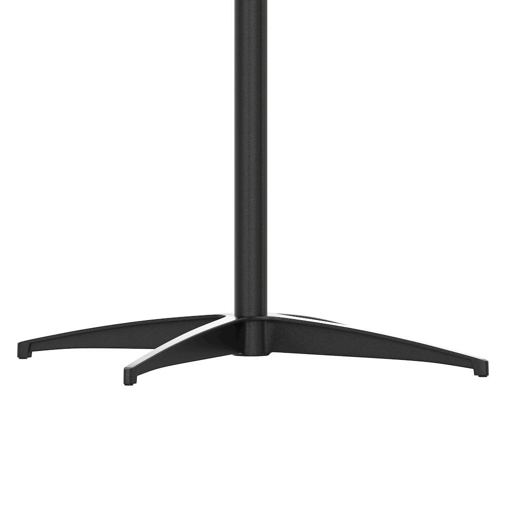 Lars 24'' Round Wood Cocktail Table with 30'' and 42'' Columns, Black