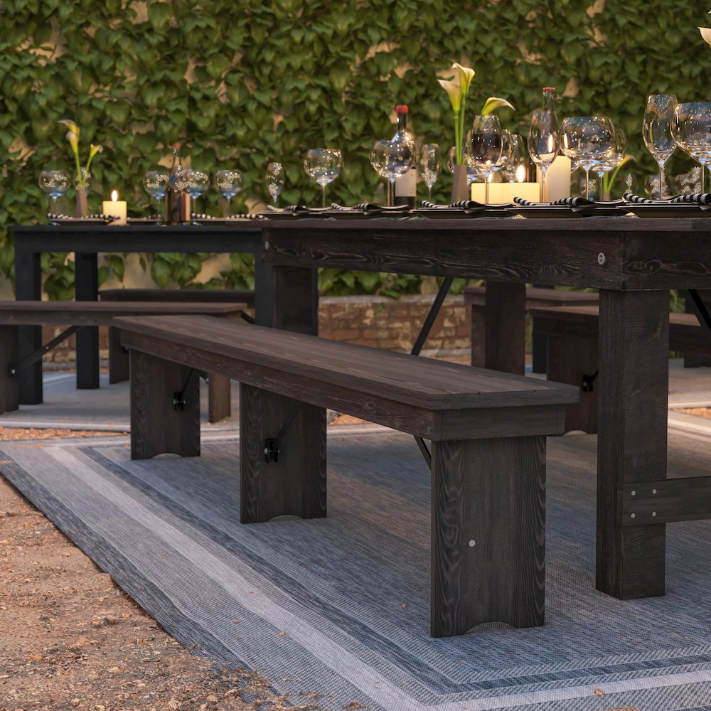 Farmhouse Style Folding Bench