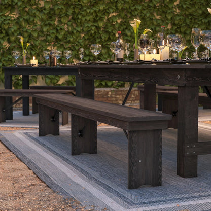 Farmhouse Style Folding Bench