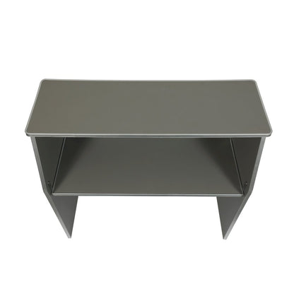 Amara 4' Slate Gray Laminate Foldable Bar - Portable Event Bar