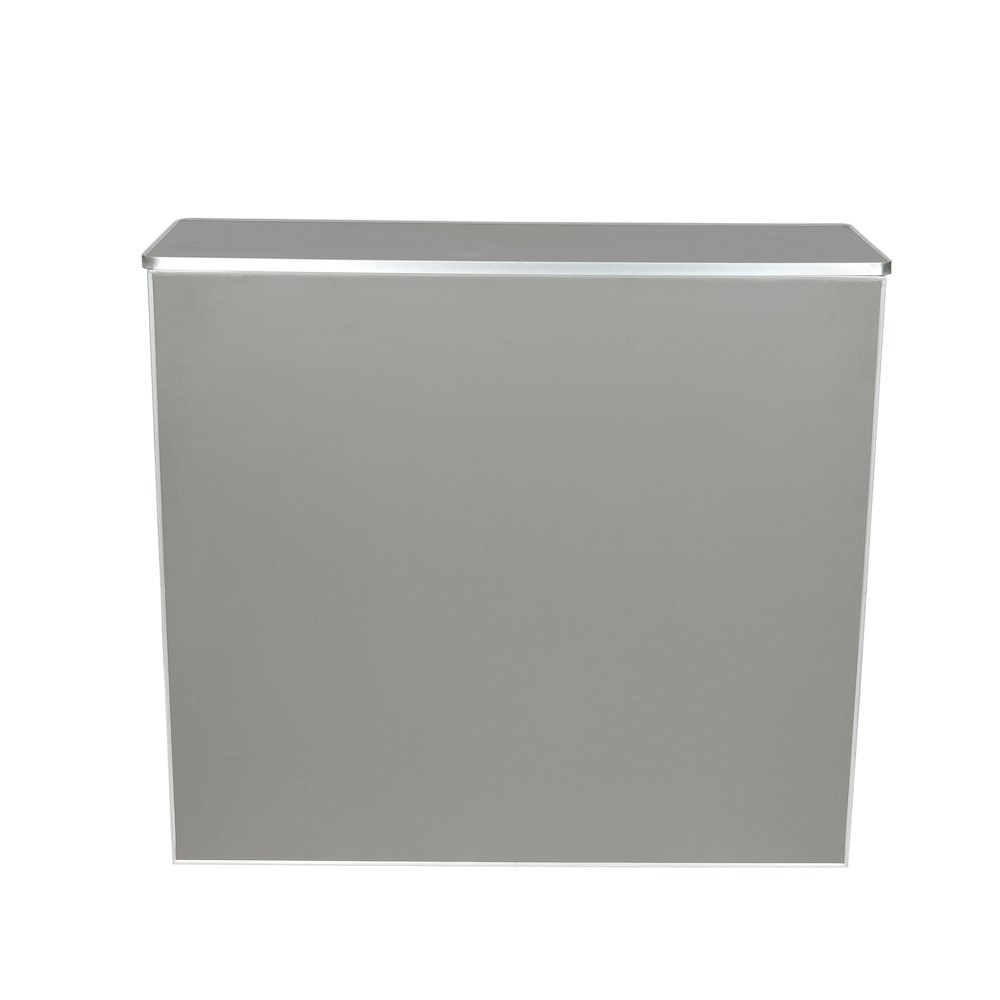 Amara 4' Slate Gray Laminate Foldable Bar - Portable Event Bar