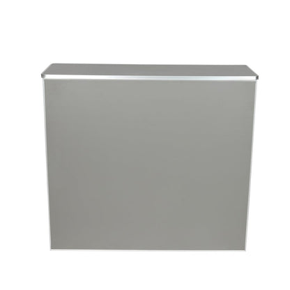 Amara 4' Slate Gray Laminate Foldable Bar - Portable Event Bar
