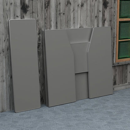 Amara 4' Slate Gray Laminate Foldable Bar - Portable Event Bar