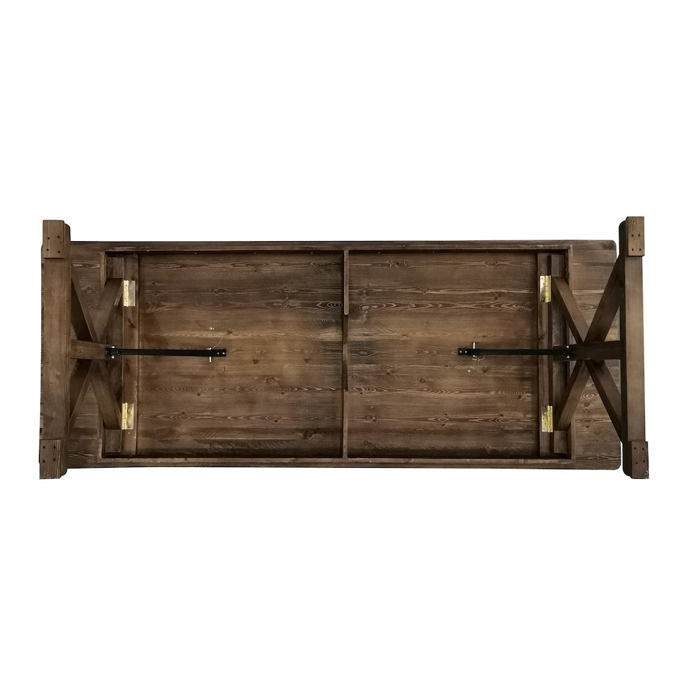 9' x 40" Farm Style Dining Table with X-Legs for Commercial and Residential Use