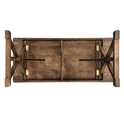 8' x 40" Farm Style Dining Table with X-Legs for Commercial and Residential Use