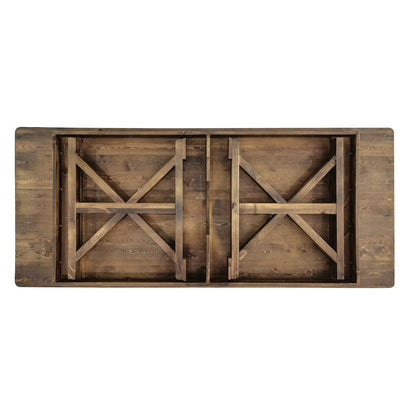 8' x 40" Farm Style Dining Table with X-Legs for Commercial and Residential Use
