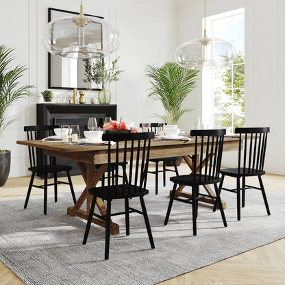 8' x 40" Farm Style Dining Table with X-Legs for Commercial and Residential Use