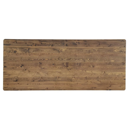 8' x 40" Farm Style Dining Table with X-Legs for Commercial and Residential Use