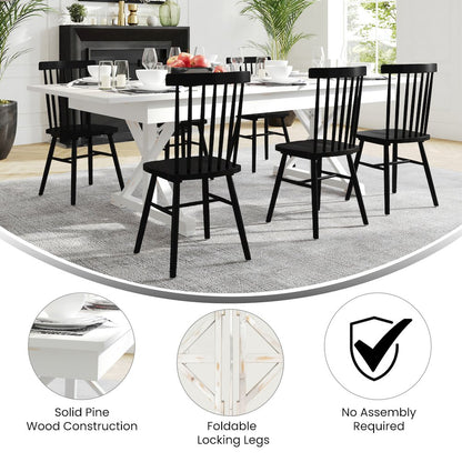 8' x 40" Farm Style Dining Table with X-Legs for Commercial and Residential Use