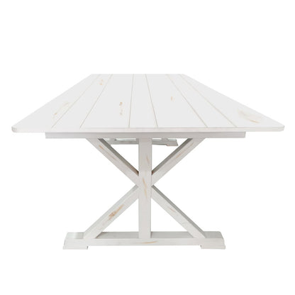 8' x 40" Farm Style Dining Table with X-Legs for Commercial and Residential Use