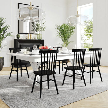 8' x 40" Farm Style Dining Table with X-Legs for Commercial and Residential Use