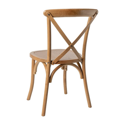 Light Brown X-Back Chair