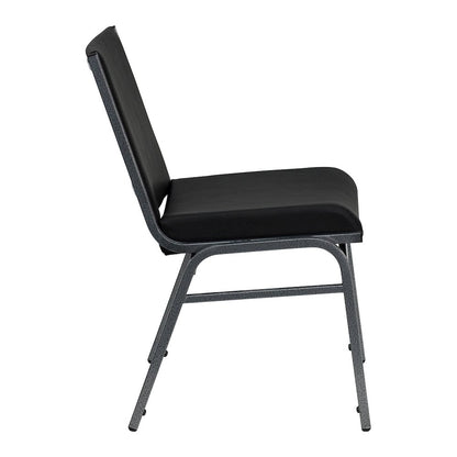 Heavy Duty Black Vinyl Stack Chair