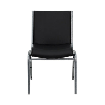 Heavy Duty Black Vinyl Stack Chair
