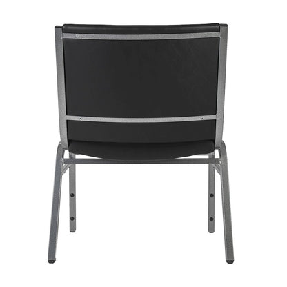 HERCULES Big & Tall 1000 lb. Rated Black Vinyl Stack Chair