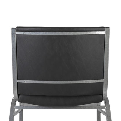 HERCULES Big & Tall 1000 lb. Rated Black Vinyl Stack Chair