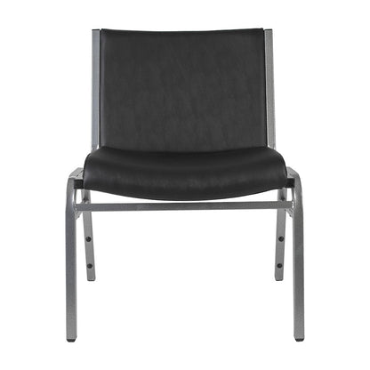 HERCULES Big & Tall 1000 lb. Rated Black Vinyl Stack Chair