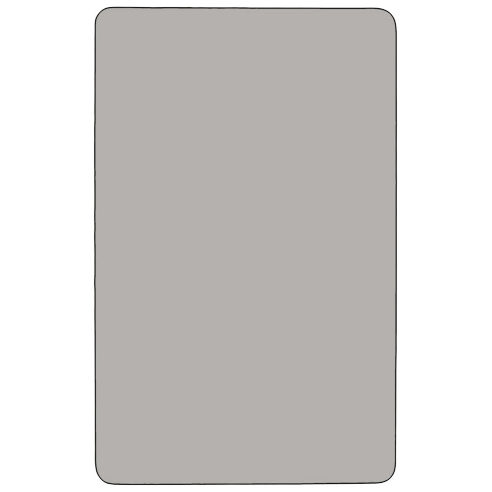 24''W x 48''L Grey HP Activity Table - Standard Height Adjustable Legs