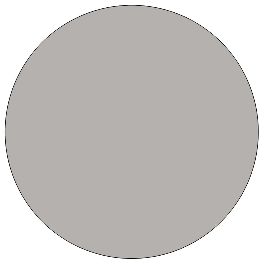 48'' Round Grey HP Laminate Activity Table - Standard Height Adjustable Legs