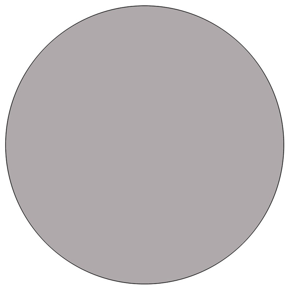 60'' Round Grey Thermal Activity Table - Standard Height Adjustable Legs