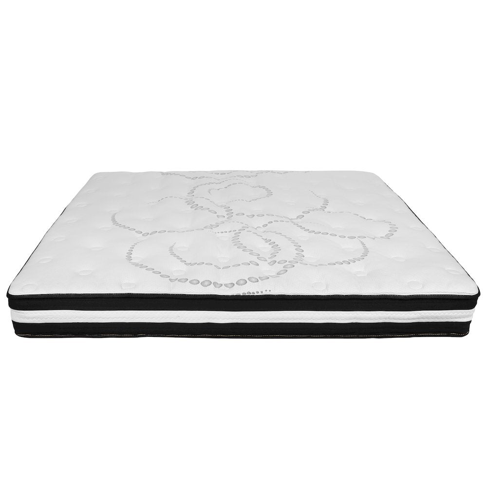 14 in Metal Platform Bed Frame and 2 in Cool Gel Memory Foam Topper - King