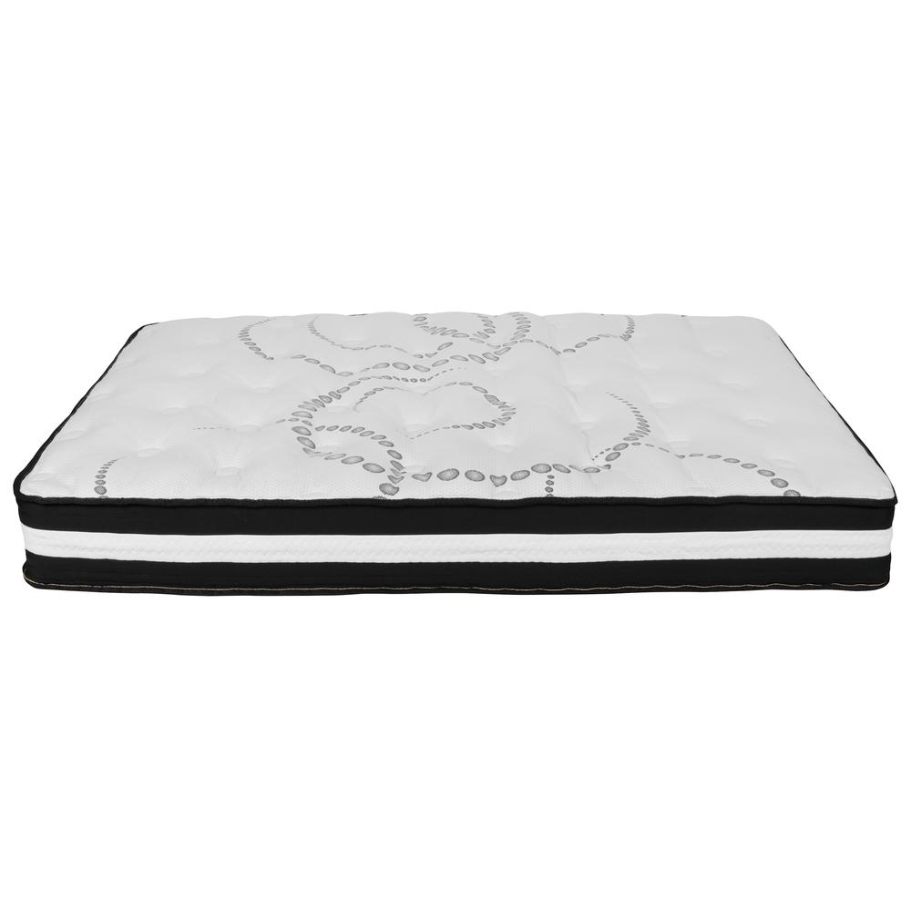 14 in Metal Platform Bed Frame and 3 in Cool Gel Memory Foam Topper - Full
