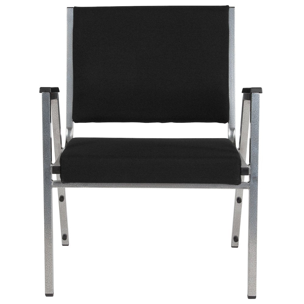 1000 lb. Rated Black Antimicrobial Fabric Bariatric Medical Reception Arm Chair