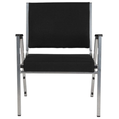 1000 lb. Rated Black Antimicrobial Fabric Bariatric Medical Reception Arm Chair