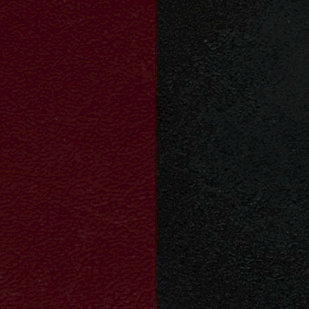 Black Vertical Back Metal Restaurant Chair - Burgundy Vinyl Seat