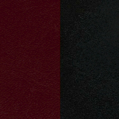 Black Vertical Back Metal Restaurant Chair - Burgundy Vinyl Seat