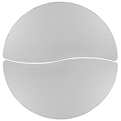 2 Piece Mobile Emmy 60" Circle Wave Grey Thermal Kids Activity Table Set