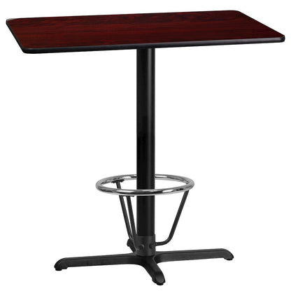 24'' x 42'' Mahogany Table Top with 23.5'' x 29.5'' Bar Height