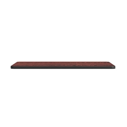 30'' x 48'' Rectangular Table Top with Black or Mahogany Reversible Laminate Top