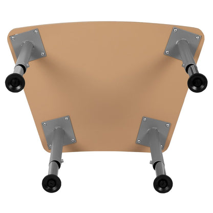 Hex Natural Collaborative Student Desk (from 22.3" to 34") - Home and Classroom