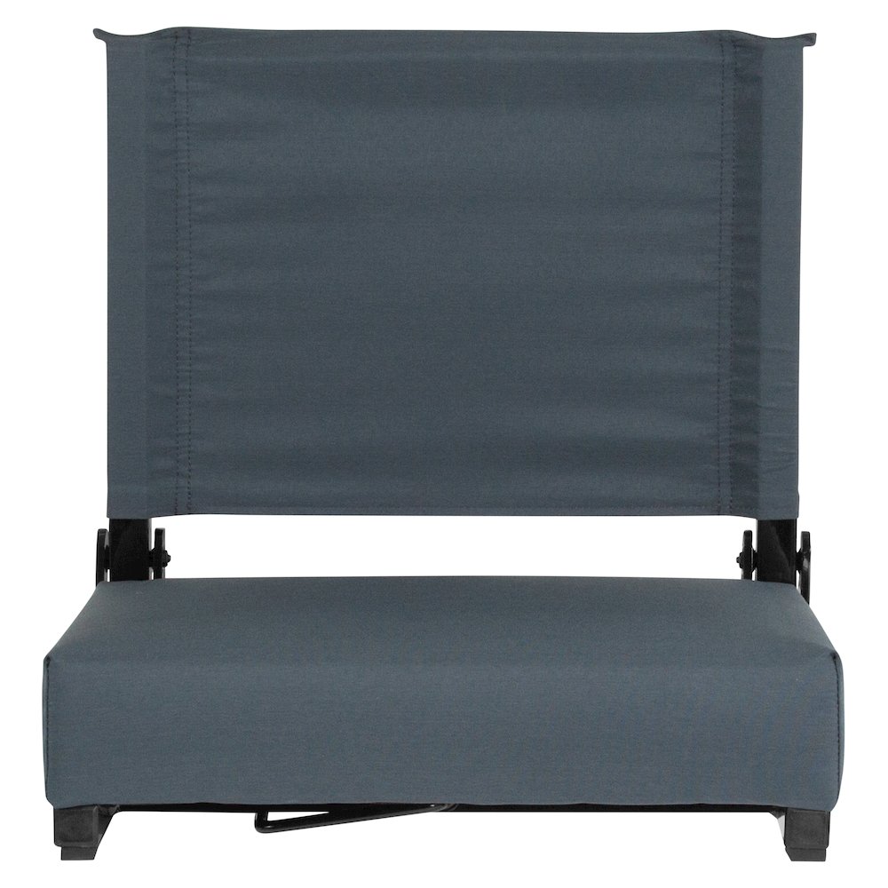 Lightweight Stadium Chair with Handle, Ultra-Padded Seat, Dark Blue