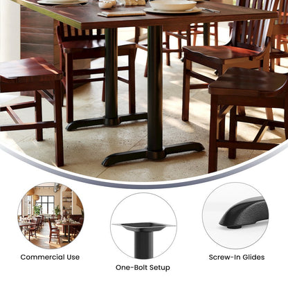 5'' x 22'' Restaurant Table T-Base with 3'' Dia. Table Height Column