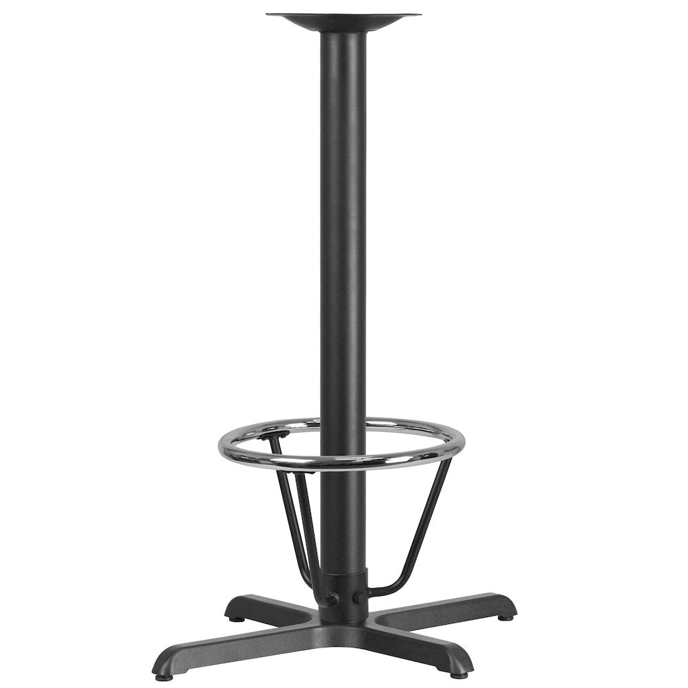 23.5'' x 29.5'' Restaurant Table X-Base with 3'' Dia. Bar Height Column