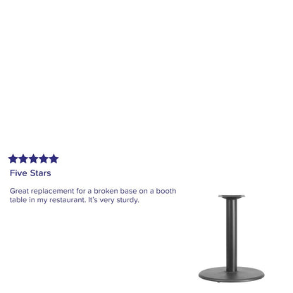 24'' Round Restaurant Table Base with 4'' Dia. Table Height Column