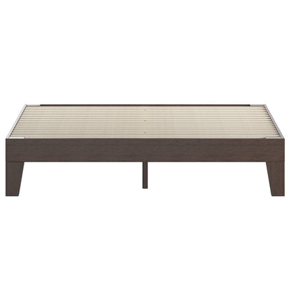 Wood Queen Platform Bed with Wooden Support Slats, No Box Spring Required