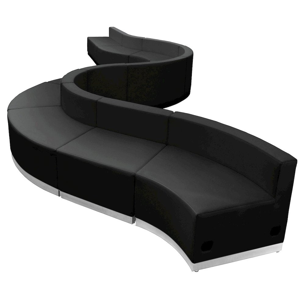 Black - LeatherSoft Reception Configuration, 10 Pieces