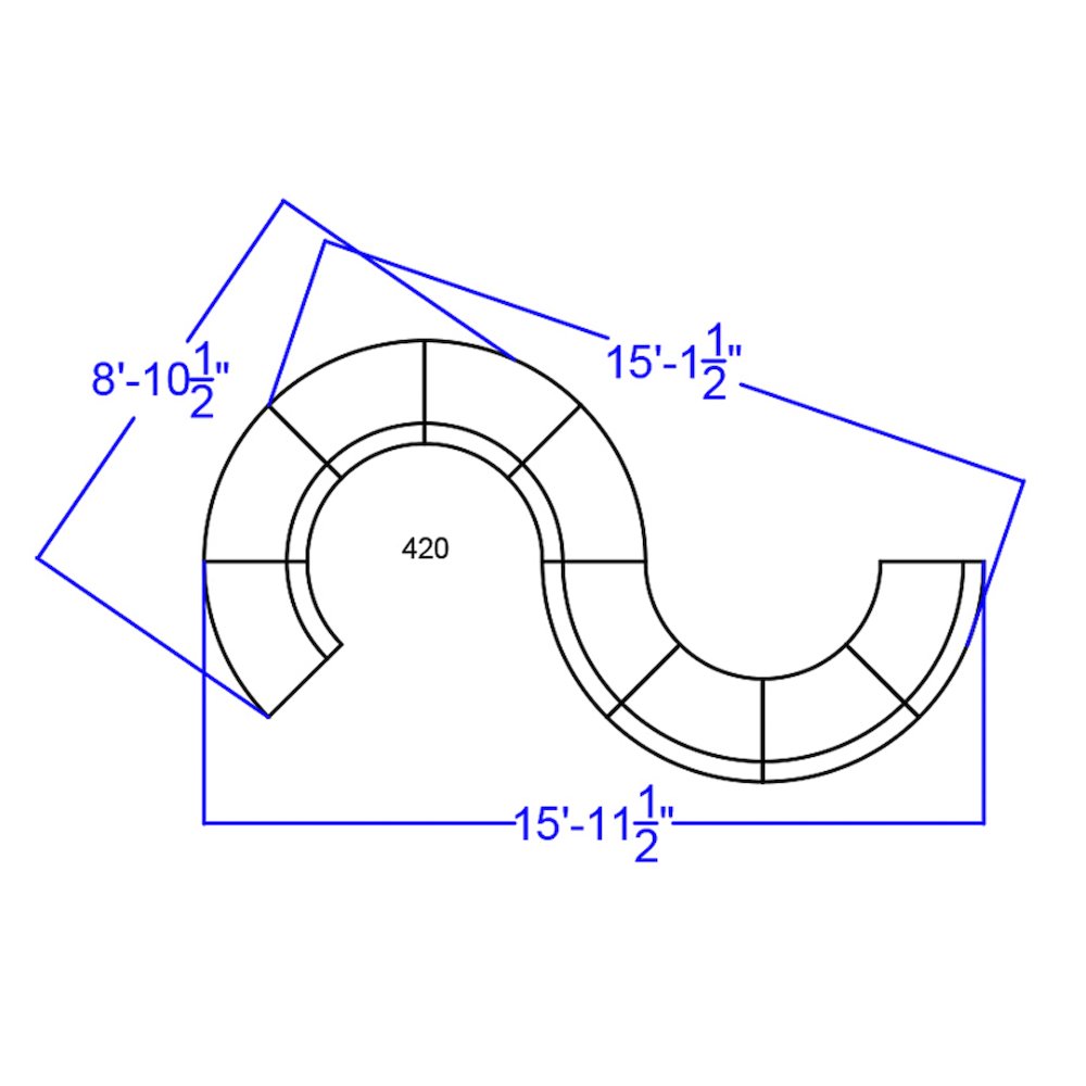 Black - LeatherSoft Reception Configuration, 9 Pieces