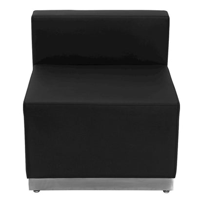 Alon Black LeatherSoft Reception Configuration, 9 Pieces
