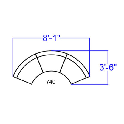 White LeatherSoft Reception Configuration, 10 Pieces