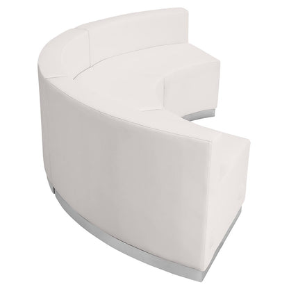 Alon Melrose White LeatherSoft Reception Configuration, 3 Pieces