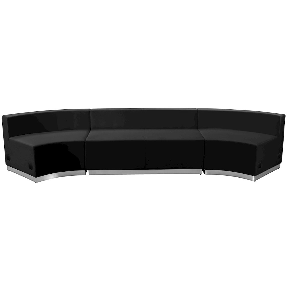 Alon Black LeatherSoft Reception Configuration, 3 Pieces