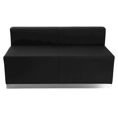 Alon Black LeatherSoft Reception Configuration, 3 Pieces